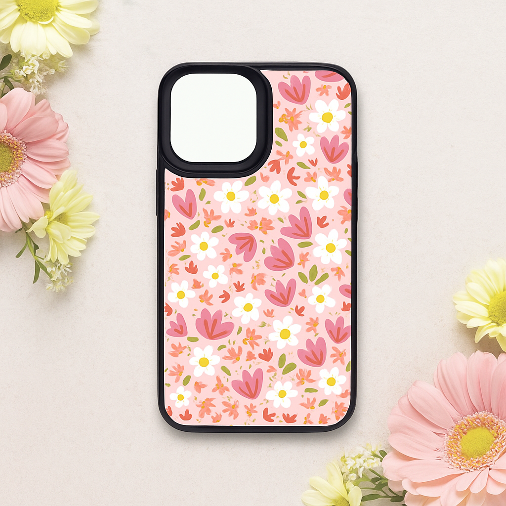 Pink petaflair premium silicon case