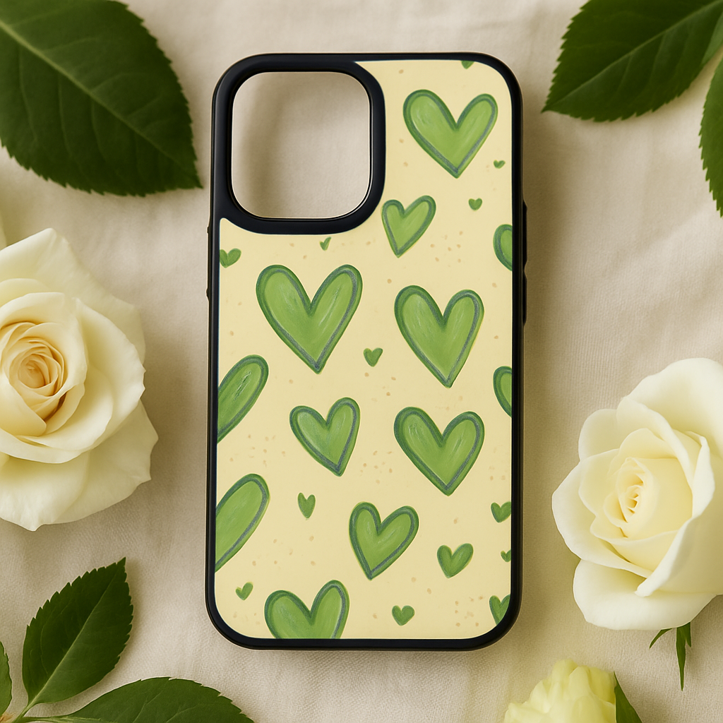 Pink heart premium silicon case