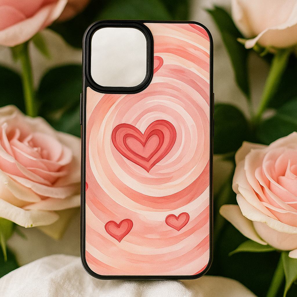 Pink heart premium silicon case