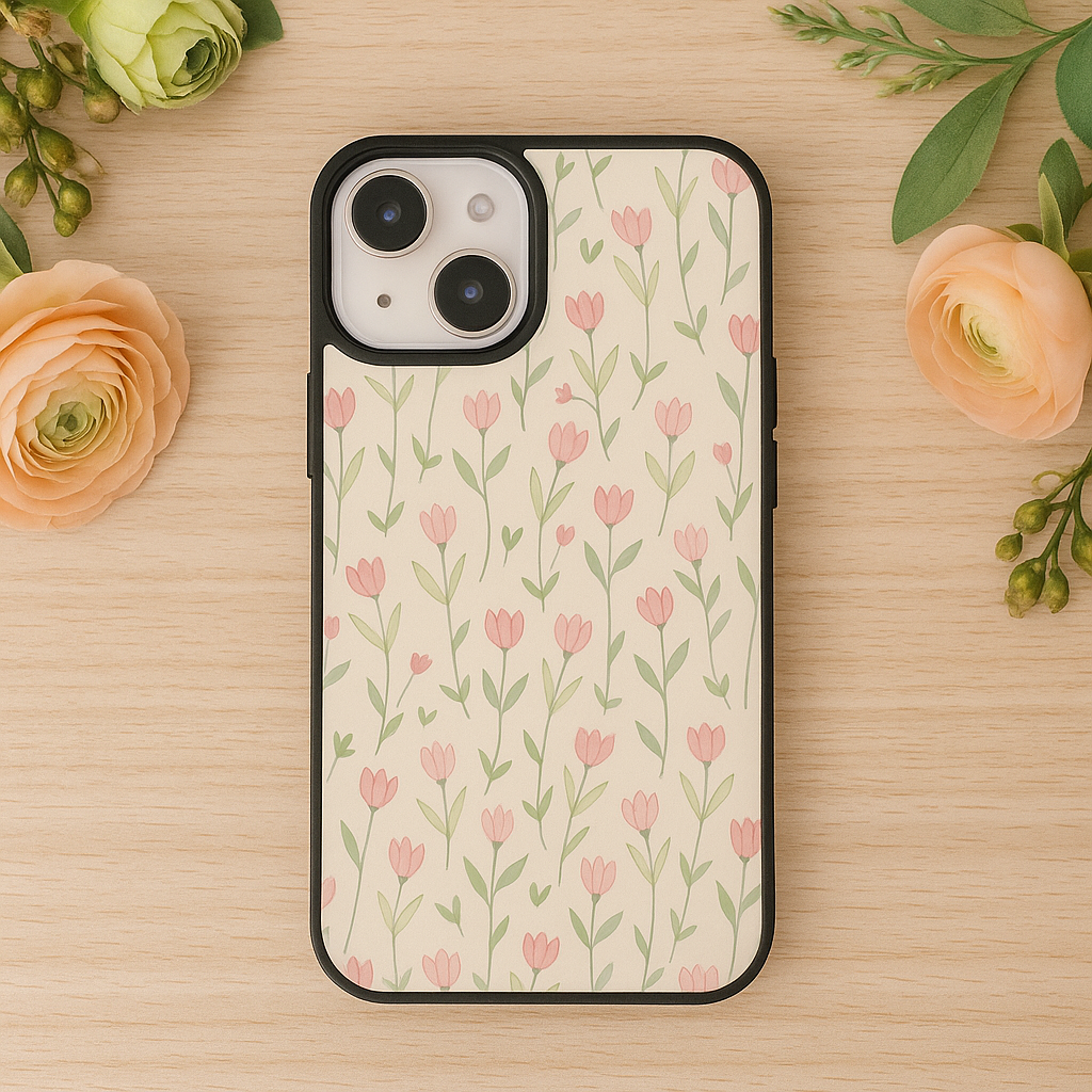 Floral silicon premium case