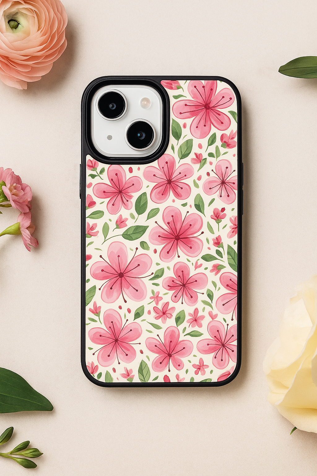 Floral premium silicon case