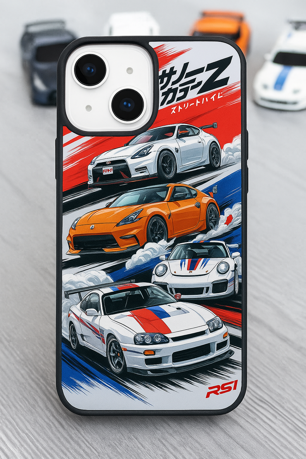 Retro cars premium silicon case