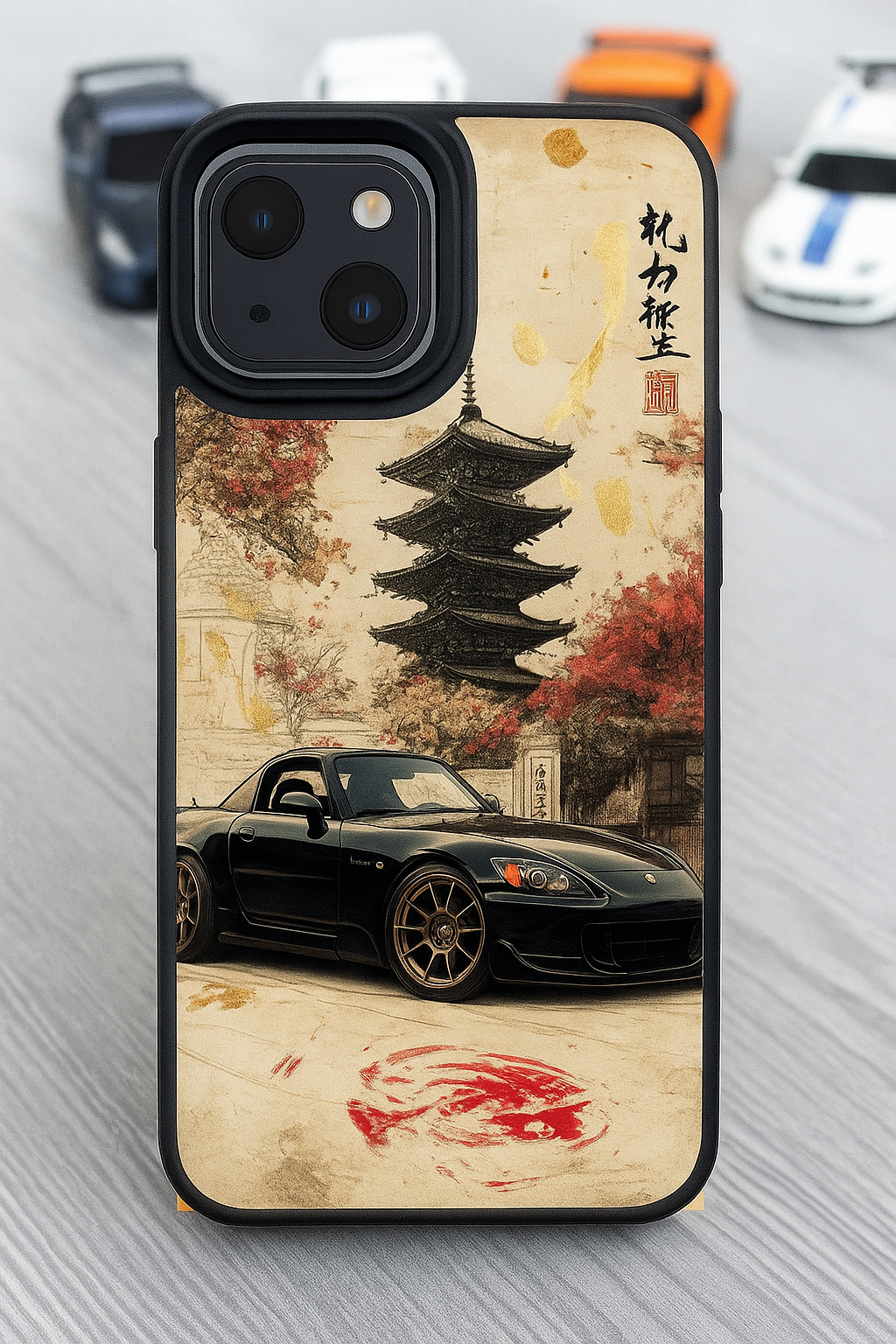 Vintage-car premium silicon case