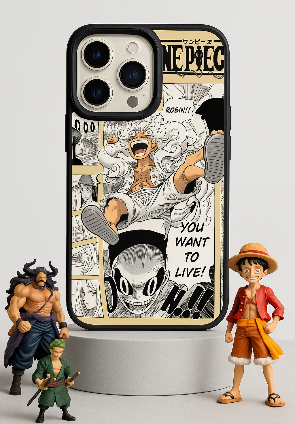 Gear 5 Luffy Silicone Case – One Piece Manga Edition