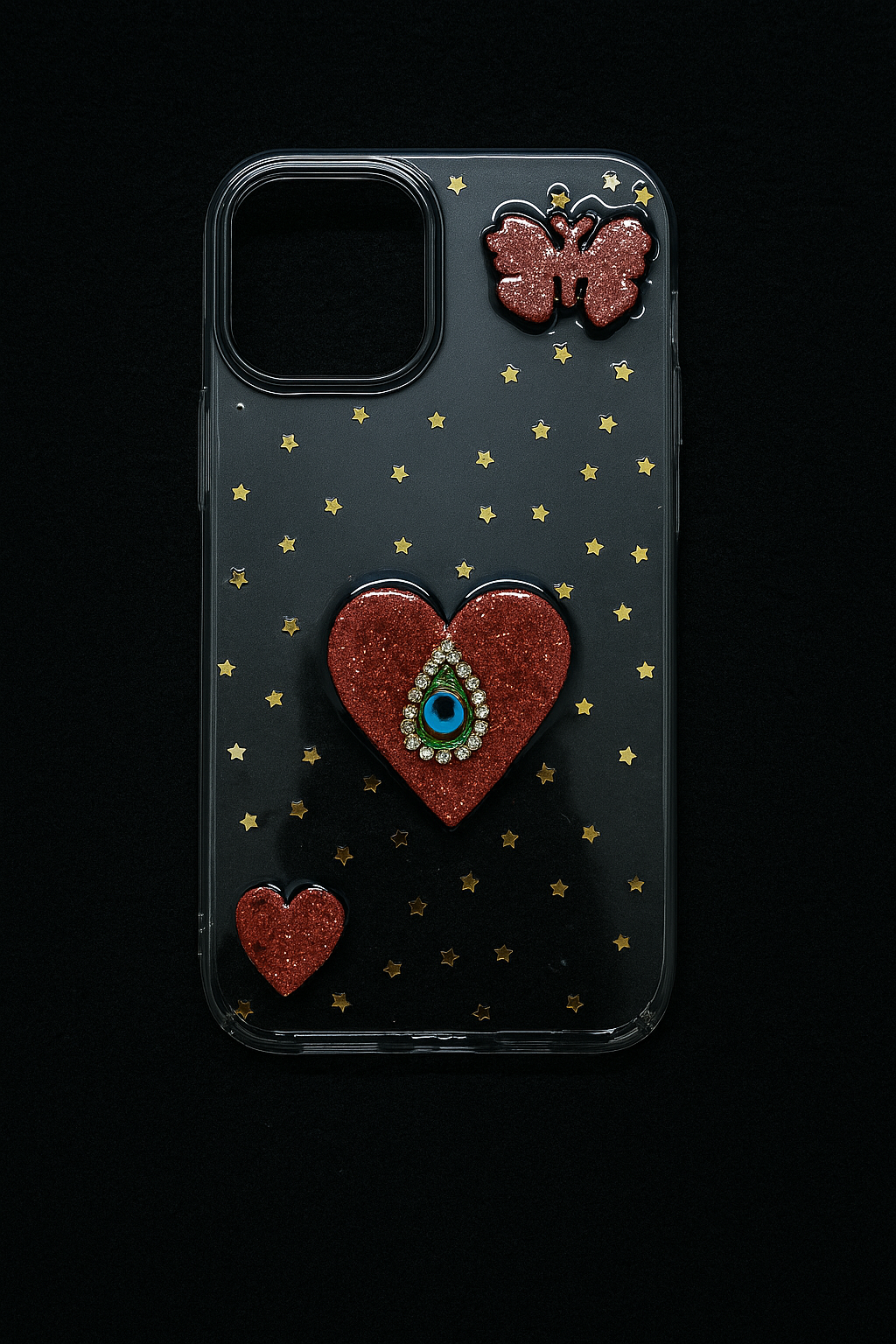 Red-Heart premium clear case