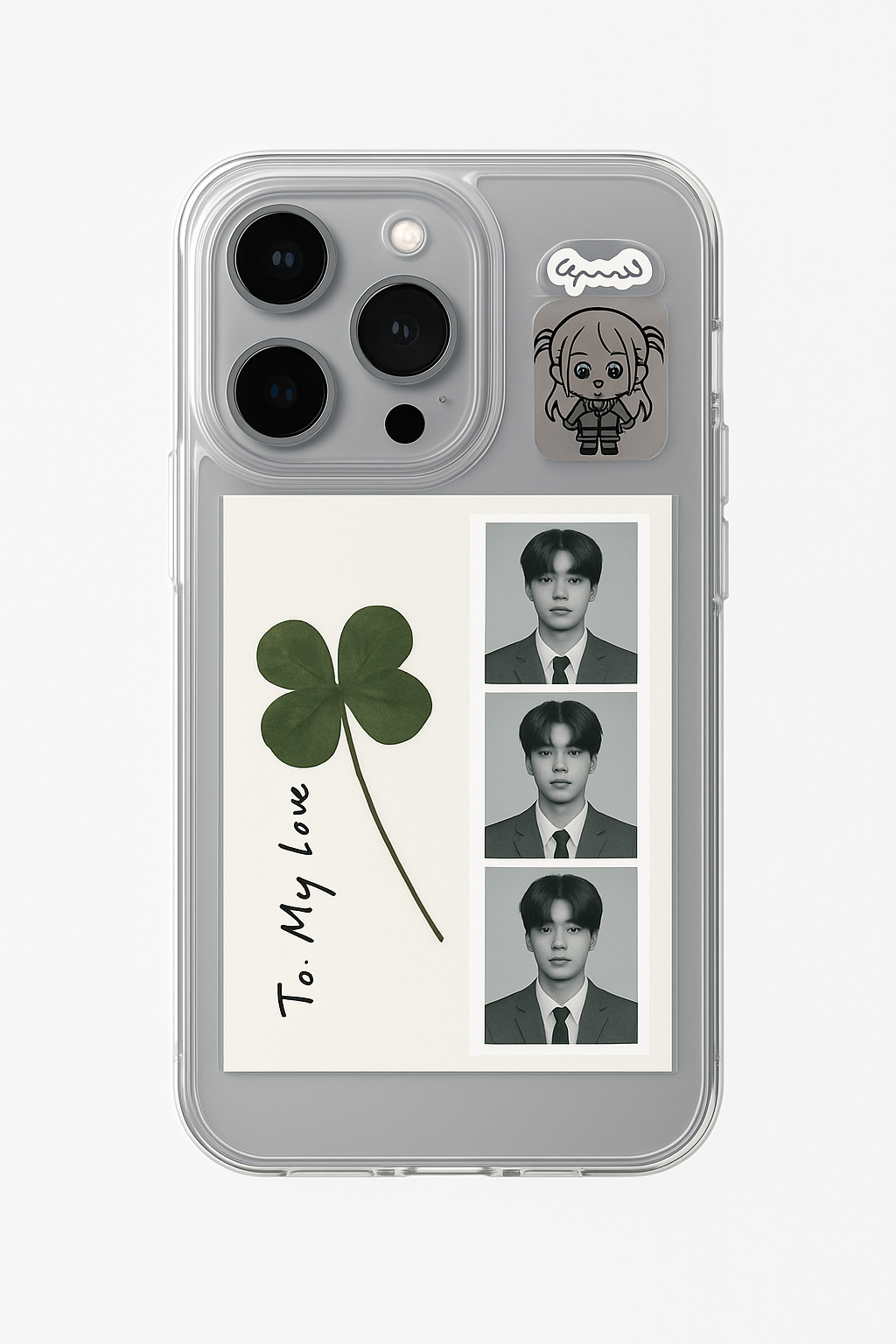 Leaf polaroid premium clear case