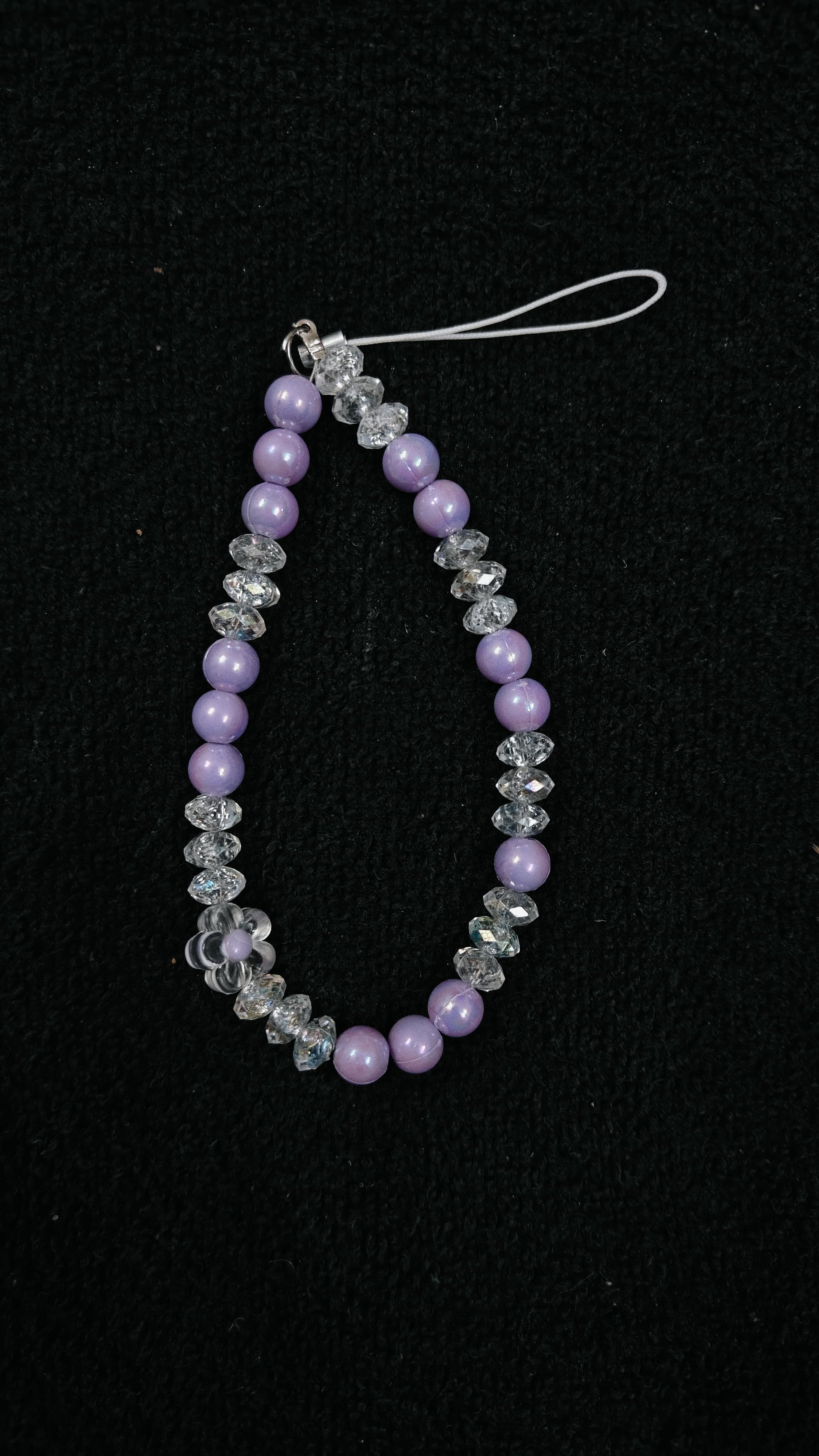 Purple phone charm