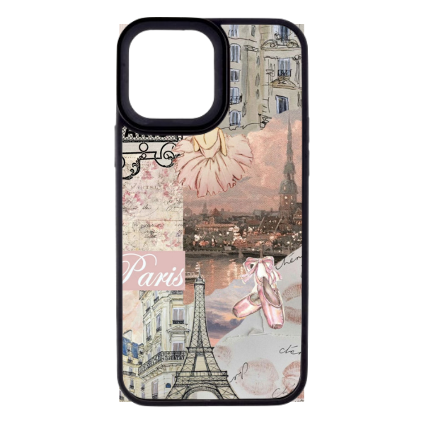 Paris themed aesthetic premium clear case